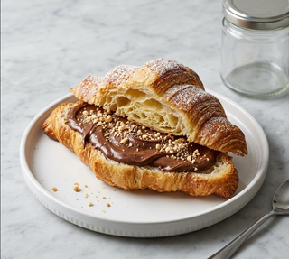 Cornetto semplice con crema o cioccolato