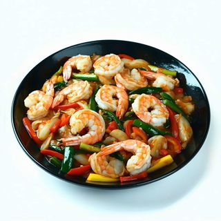 21 Verduras Salteadas Con Gambas