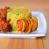 Fried Rice, Plantain and Chicken