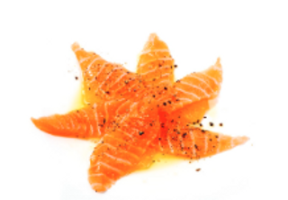 205. Carpaccio de Salmón (8 Pzs.)