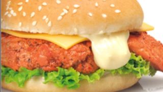 Chicken tikka burger