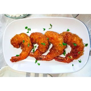 Golden Deep Fried Prawns