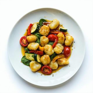 402 Gnocchi saltati con le verdure