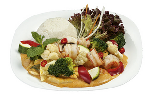 Krewetki w sosie curry