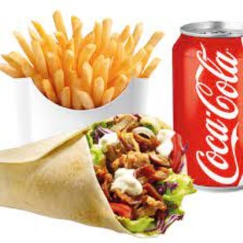 Oferta 3 dürum + patatas + Pepsi botella 2L.