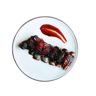 Costilla Iberica Con Salsa Bbq