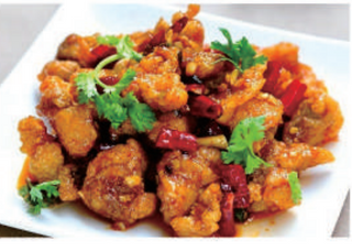 47 Pollo fritto saltato in salsa speciale dolce con arachidi