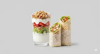 Parfait And Shawarma Combo