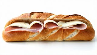 Panino con prosciutto crudo e mozzarella