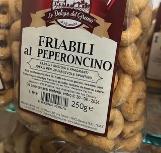Taralli friabili al peperoncino 250 g