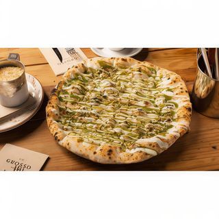 Pizza dulce de nutella, pistacho o chocolate dubai