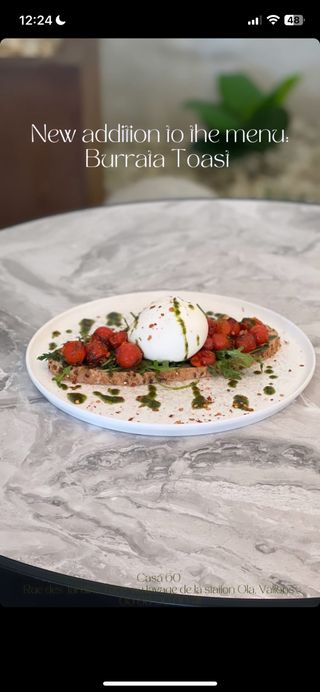 Burrata toast 