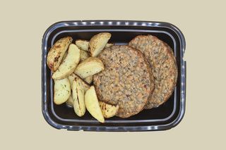 VEG Hamburger e patate