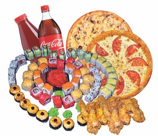 Сет "МЕГА" (58 шт. роллов) + Coca-Cola (2 л.) и Компот (1 л.)
