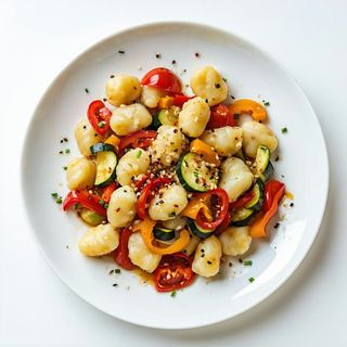 82. Gnocchi saltati con verdure
