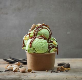 Coppa gelato crema e pistacchio