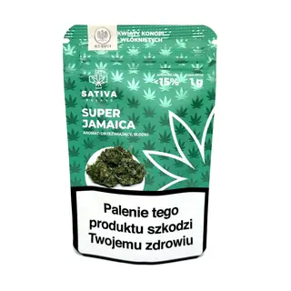 CBD Kwiaty Konopi ” SUPER JAMAICA” 1 g