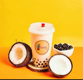 Coconut Milk Tea + Lotus Biscoff Milk Tea + Meat Pie