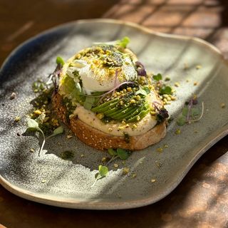 AVO HUMMUS EGG TOAST