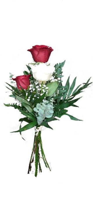 Ramo De 3 Rosas Rojas