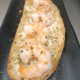 Tosta De Gambas Con Alioli