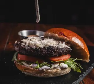 Hamburguesa trufada