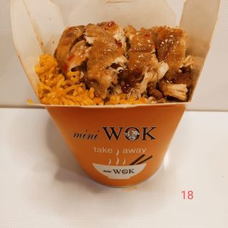 Arroz curry muslos pollo