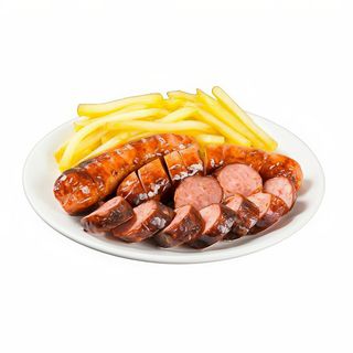 Chorizo A La Plancha Con Patatas Y Huevo