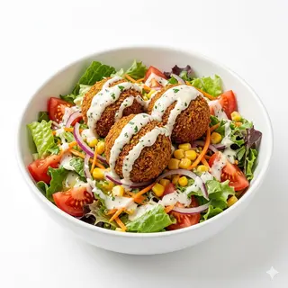 Ensalada Con Falafel