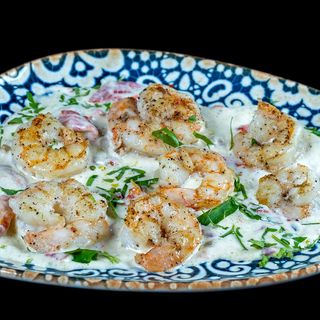 Скариди в пармезанов сос (180г)