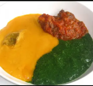 Gbegiri and Ewedu With Swallow