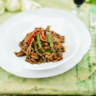 Manzo con la soia fermentata