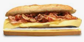 Bocadillo De Bacon Y Queso
