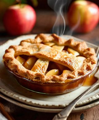 Szarlotka z sosem na ciepło