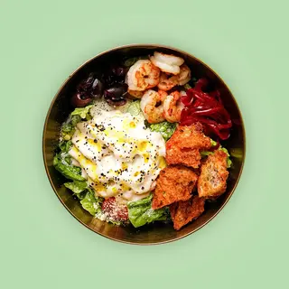Caesar Salad With Prawns