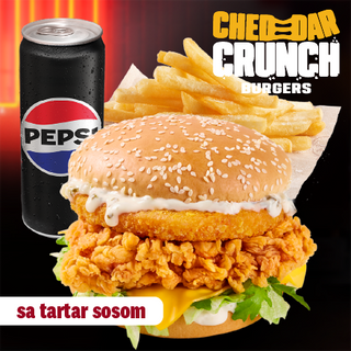 Cheddar crunch meni (sa tartar sosom)