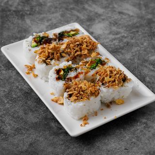 673.Aguacate  pepino cebolla frita