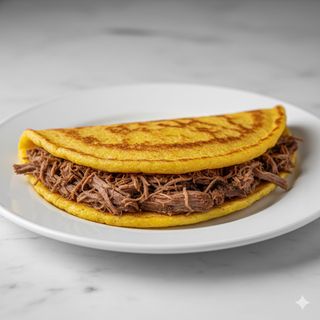 Cachapa de carne molida