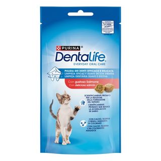 0.04 KG Dentalife Daily Oral Salmón Snacks Dentales para gatos