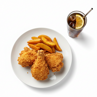 Menú Pollo Frito (3 Pzs.)