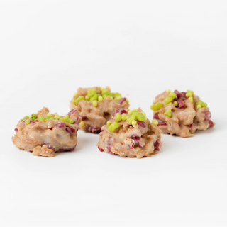 ROCAS DE CHOCOLATE BLANCO Y FRAMBUESA