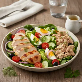 Salata cu ton si piept de pui