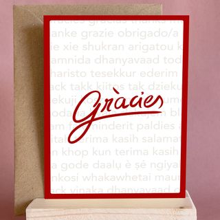 Targeta "Gràcies"