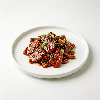 Ternera Con Salsa Picante