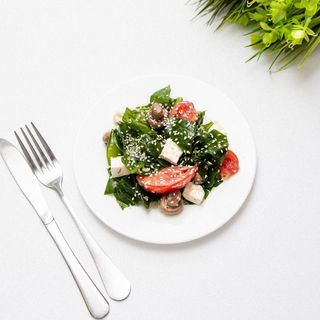 Зелений  зі шпинатом та печерицями (130г)