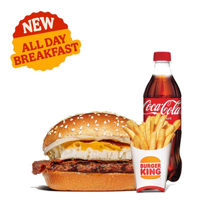 Egg and Beef Burger Regular Meal