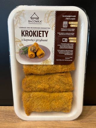 Krokiety z kapustą i grzybami