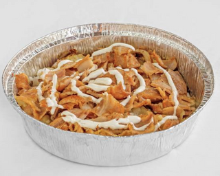 Patatas fritas con kebab