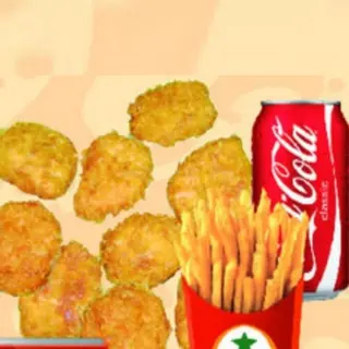 Menú nuggets + patatas + bebida
