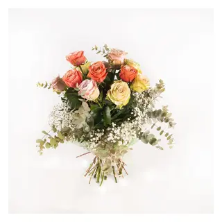Bouquet 12 Rosas Multicolor